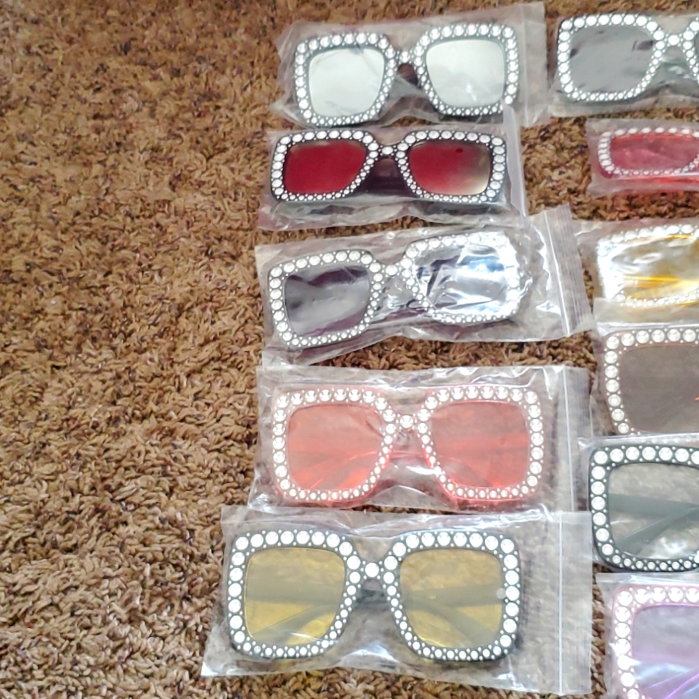 Bling bling fashion eye glasses assortment colors